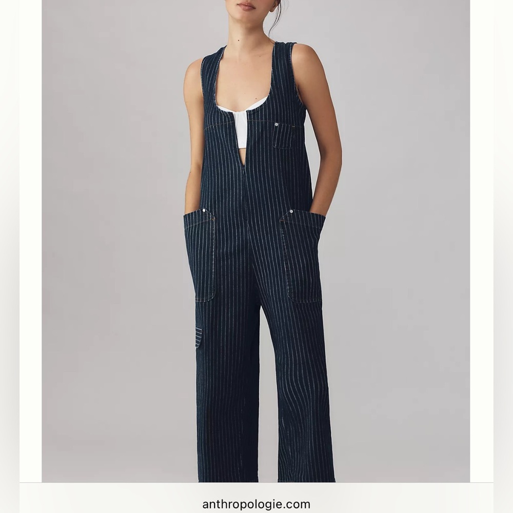 Anthropologie Pilcro Zip-Front Sleeveless Cotton
Jumpsuit